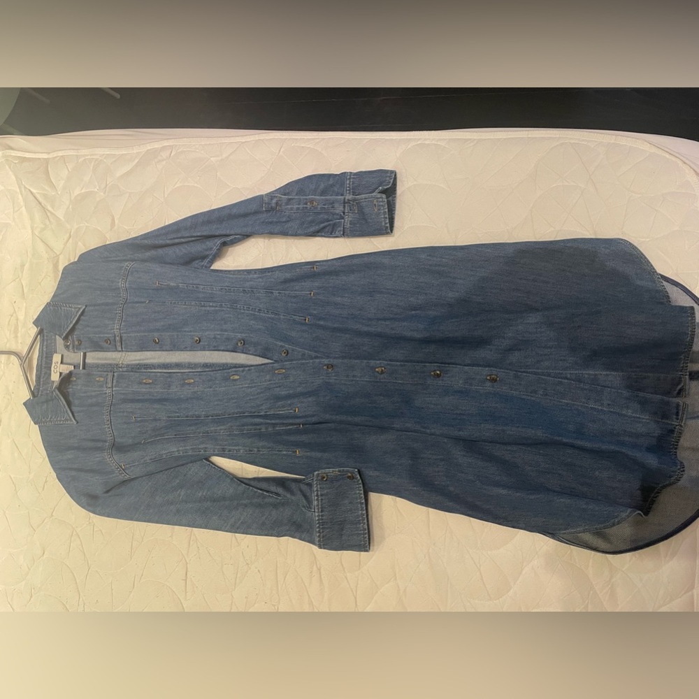 Denim Button-Up Dress